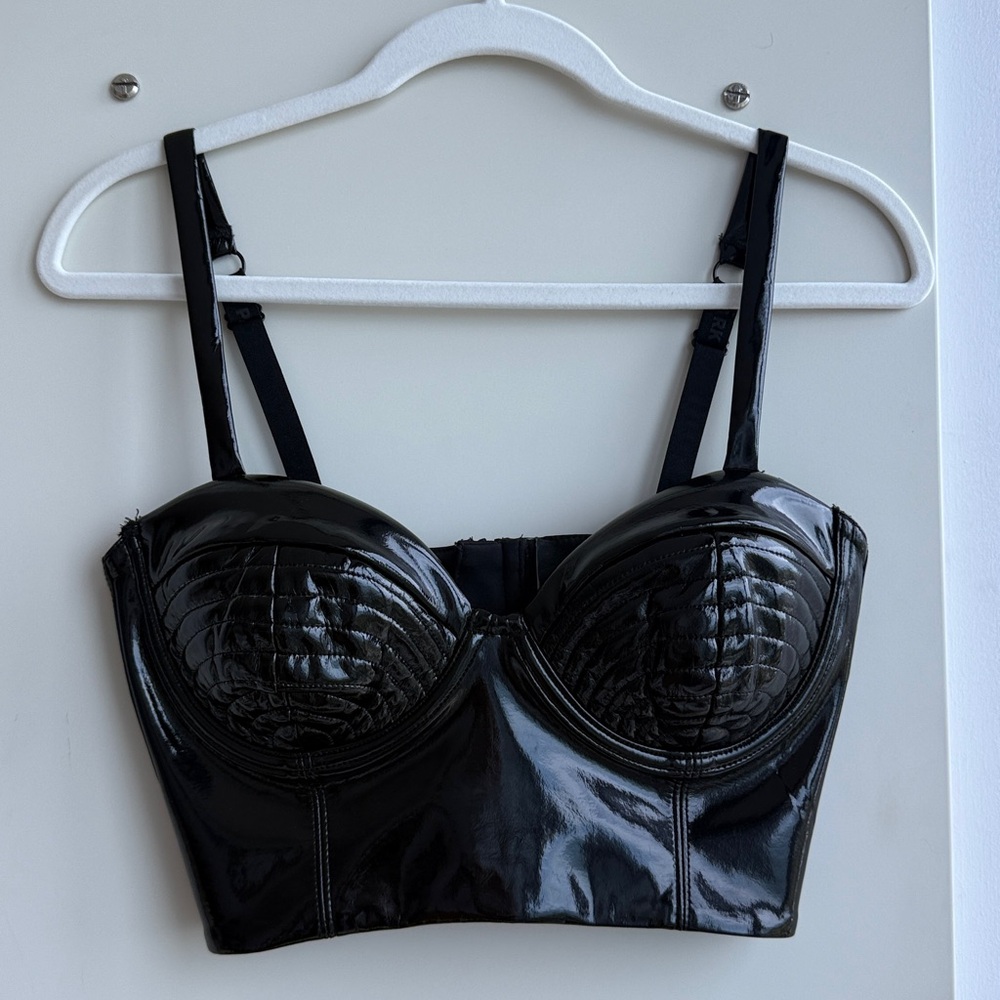 Adidas Black Patent Leather Top